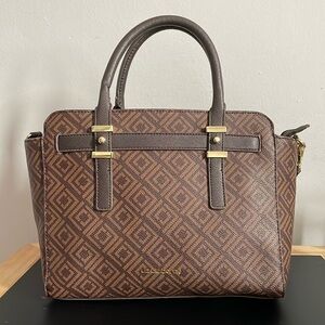 Liz Claiborne Brown Monogram Tote Bag
